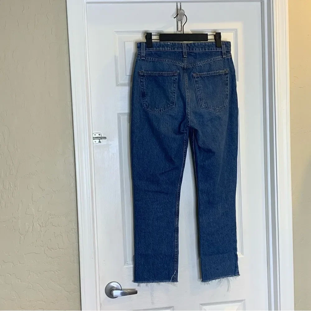 Rag & Bone Nina High-Rise Ankle Cigarette Jean in Monty Size 26